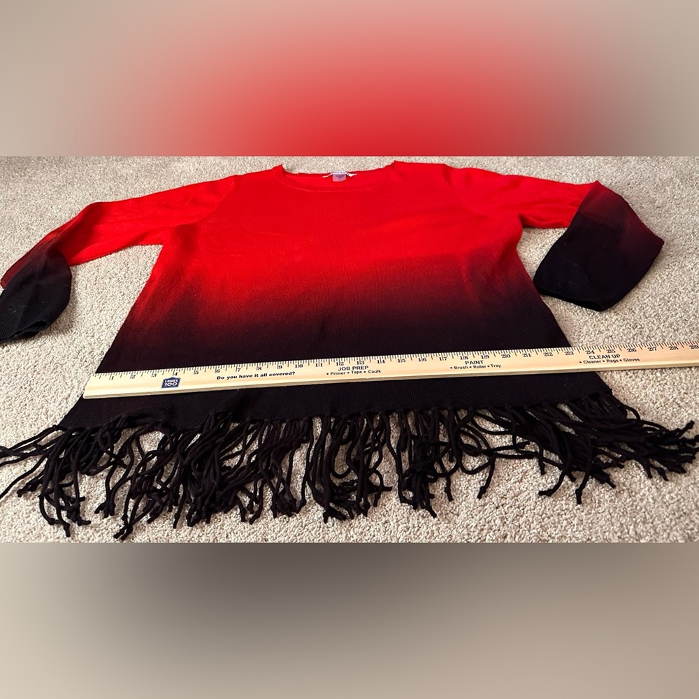 Peter Nygard Vibrant Red Sweater. Size L - Picture 5 of 8